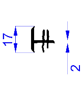 Perfil de união PVC - JanelasMAO